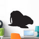 Walrus Front Silhouette Vector Graphics Wall Decal