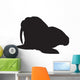 Walrus Front Silhouette Vector Graphics Wall Decal