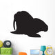 Walrus Front Silhouette Vector Graphics Wall Decal