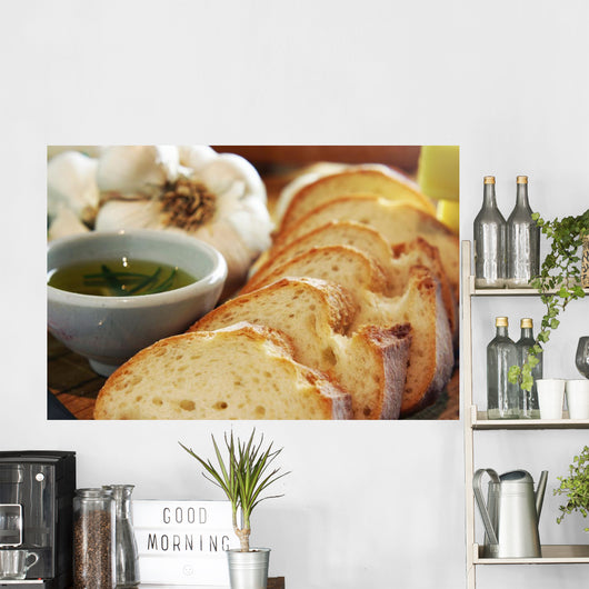 Garlic Bread and Rosemary Oil Wall Mural