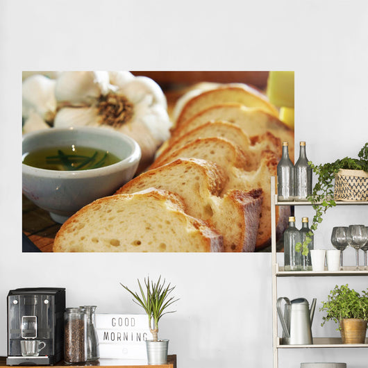 Garlic Bread and Rosemary Oil Wall Mural
