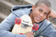 A Boy With A Skateboard Wall Mural