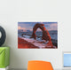 Delicate Arch At Sunset In Winter In Arches National Park Wall Mural