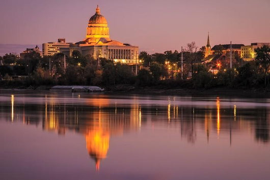 Jefferson City Missouri Skyline Wall Decal