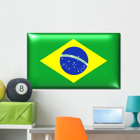 brasilien fahne brazil flag Wall Decal