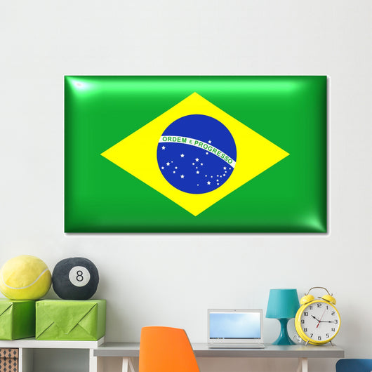 brasilien fahne brazil flag Wall Decal