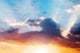 Orange Blue Sunset Wall Decal