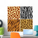 Seamless animal print Wall Mural