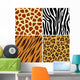 Seamless animal print Wall Mural