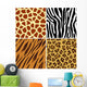 Seamless animal print Wall Mural