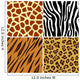 Seamless animal print Wall Mural