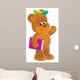 Brown Bear Cub Wall Mural