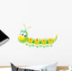 Green Caterpillar Wall Decal