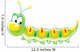 Green Caterpillar Wall Decal
