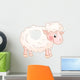White Sheep Wall Decal