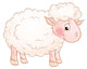 White Sheep Wall Decal