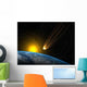 Asteroid Going to Impact Wall Mural