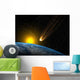 Asteroid Going to Impact Wall Mural