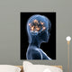 Transparent Head with Active Wall Mural