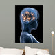 Transparent Head with Active Wall Mural