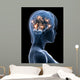 Transparent Head with Active Wall Mural