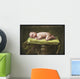 A Baby Asleep On A Pillar Wall Mural