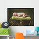 A Baby Asleep On A Pillar Wall Mural
