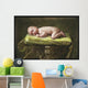 A Baby Asleep On A Pillar Wall Mural