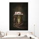 A Baby Asleep On A Pillar Wall Mural