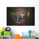 A Baby On The Clothesline Wall Mural