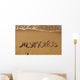 Inscription Sand near Sea Wall Decal