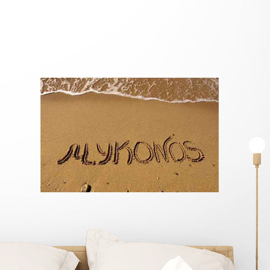 Inscription Sand near Sea Wall Decal