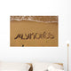 Inscription Sand near Sea Wall Decal