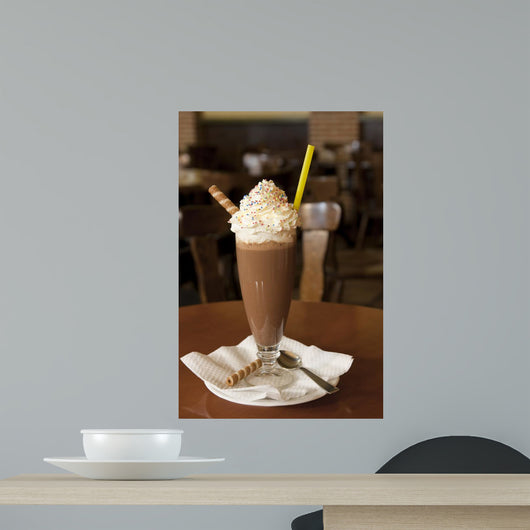 chocolate milkshake Wall Mural