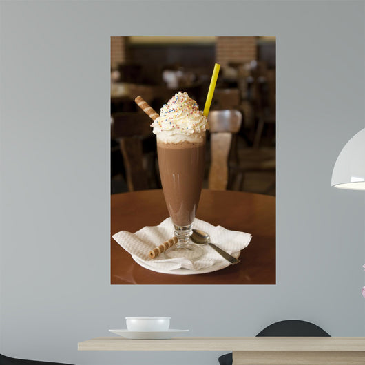 chocolate milkshake Wall Mural