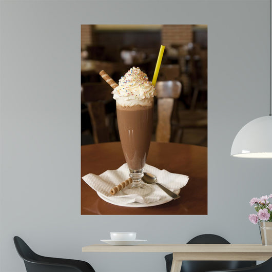 chocolate milkshake Wall Mural
