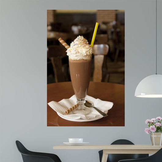 chocolate milkshake Wall Mural