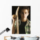A Boy With A Skateboard Wall Mural