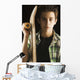 A Boy With A Skateboard Wall Mural