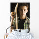 A Boy With A Skateboard Wall Mural