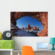 Winter Snow Covers Turret Arch Wall Mural