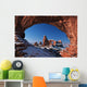 Winter Snow Covers Turret Arch Wall Mural