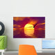 ocean and sunset Wall Mural