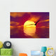 ocean and sunset Wall Mural