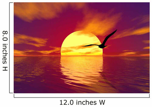 ocean and sunset Wall Mural