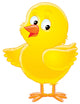 Yellow Chicken Wall Decal