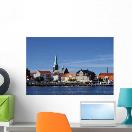 Helsingor City and Harbor Wall Decal