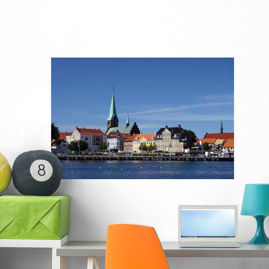 Helsingor City and Harbor Wall Decal