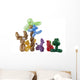 Twisted Balloon Animals White Wall Decal Design 2