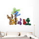 Twisted Balloon Animals White Wall Decal Design 2